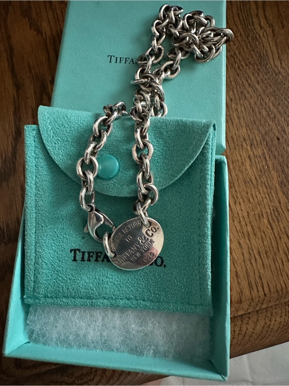 Tiffany & Co. Sterling Silver choker with Chunky Chain